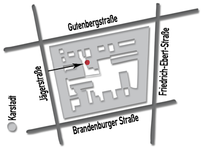 Stadtplan Potsdam - Standort Trouvé